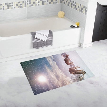 CADecor elk deer Non-Slip Bath Rug Bath Mat Rug Doormat 30x18 inches