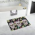thumbnail image 1 of CADecor flower skull Non-Slip Bath Rug Bath Mat Rug Doormat 30x18 inches, 1 of 3
