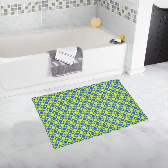 CADecor friendly retro pattern Non-Slip Bath Rug Bath Mat Rug Doormat 30x18 inches