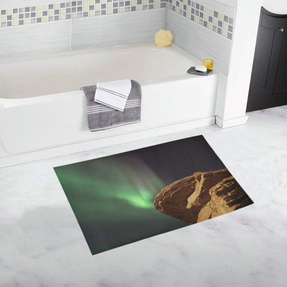 CADecor northern lights Non-Slip Bath Rug Bath Mat Rug Doormat 30x18 inches