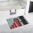 thumbnail image 1 of CADecor red worms graffiti Non-Slip Bath Rug Bath Mat Rug Doormat 30x18 inches, 1 of 3