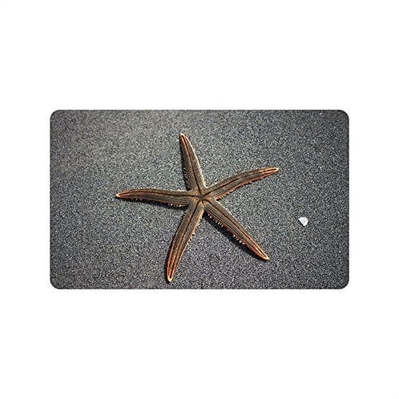 CADecor sea star Non-Slip Machine Washable Bathroom Indoor/Outdoor Doormat 30x18 Inches