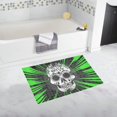 thumbnail image 1 of CADecor skull and green Non-Slip Bath Rug Bath Mat Rug Doormat 30x18 inches, 1 of 3