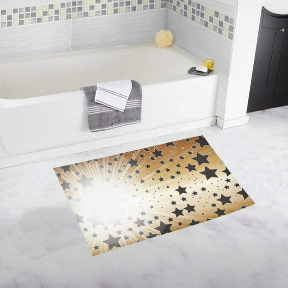 CADecor star Non-Slip Bath Rug Bath Mat Rug Doormat 30x18 inches