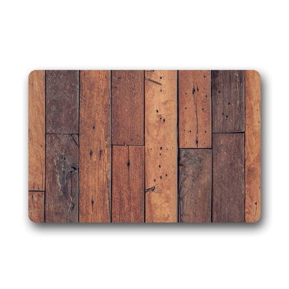 CADecor wood Doormat Indoor Outdoor Floor Rug 30x18 inches