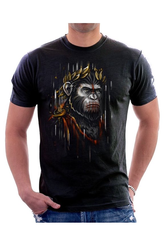 CAESAR Dawn of the Planet of the Apes black t-shirt OZ9626