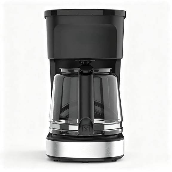 CAFCRAFT 12-Cup Coffee Maker, One-Switch Drip Coffeemaker with Vortex Showerhead Technology, Sneak-A-Cup, Keep Warm Function, Stainless Steel