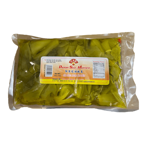 CAF Pickled Sour Mustard, Pickled Vegetables, Pickled Mustard Green, 35oz, 1 Pack