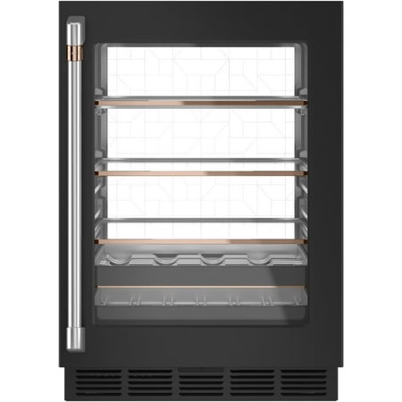 Café - 14-Bottle 126-Can Built-In Beverage Center with WiFi - Matte Black