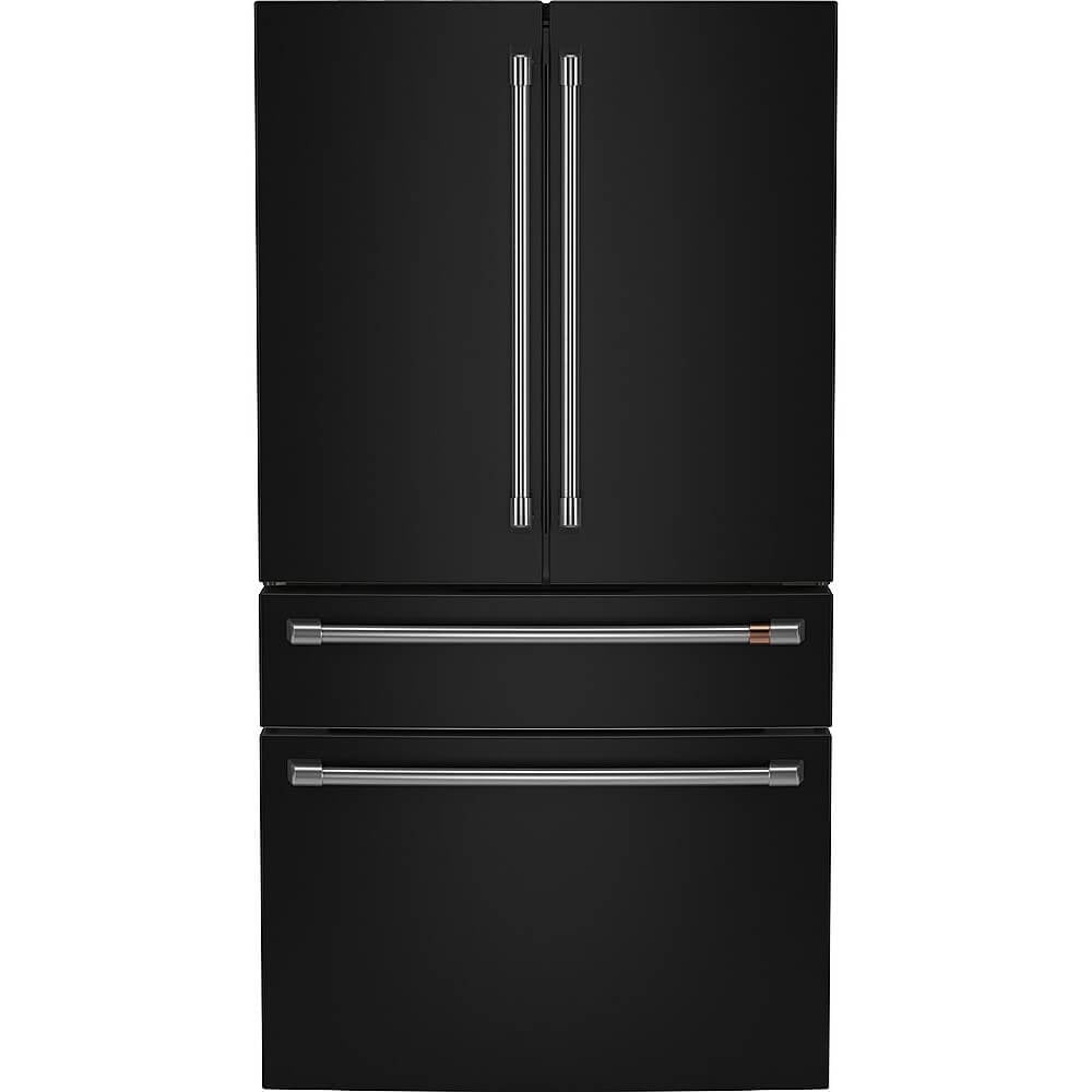 Matte Black Smart French Door Refrigerator with Ice Maker