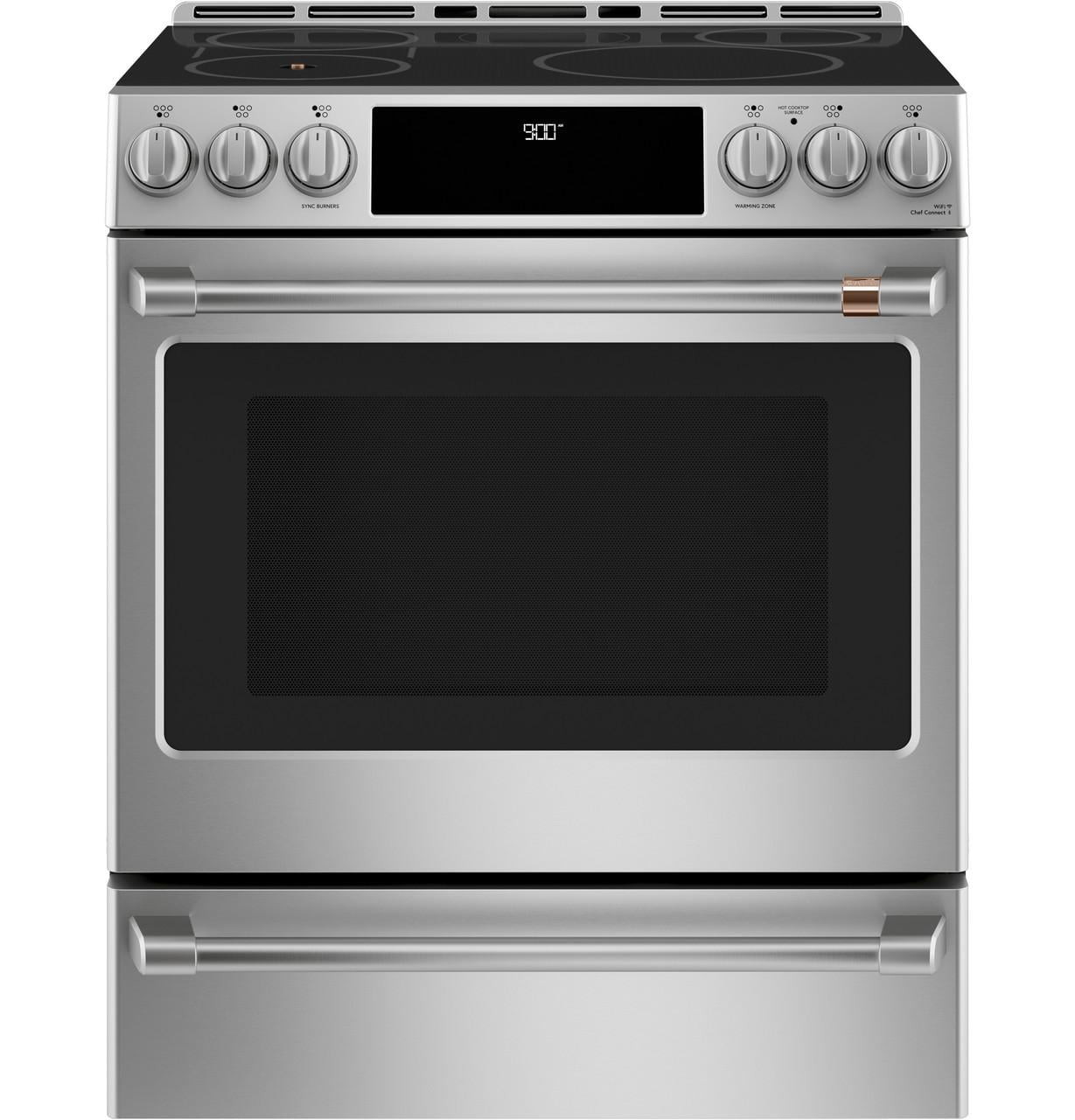 CHS90XP2MS1 30 Inch Smart Slide-In Induction Range with Convection and Warming Drawer