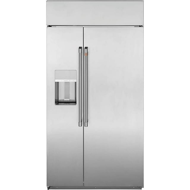 Cafe&#769; CSB42YP2NS1 24.5 Cu. Ft. Stainless Side-by-Side Built-In Refrigerator