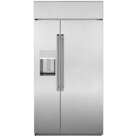Café CSB48YP2NS1 28.7 Cu. Ft. Side-by-Side Built-In Refrigerator with Dispenser
