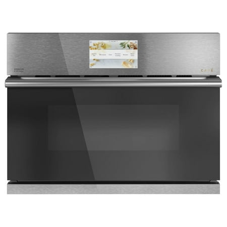 Café - 27" Built-In Single Electric Convection Oven with 120v Advantium Technology - Platinum glass
