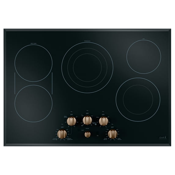5 Electric Cooktop Knobs - Brushed Bronze - CXCE1HKPMBZ
