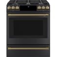 thumbnail image 1 of Cafe Cxfcghkm Front Control Gas Knob And Handle Kit For Café Ranges - Brass, 1 of 7