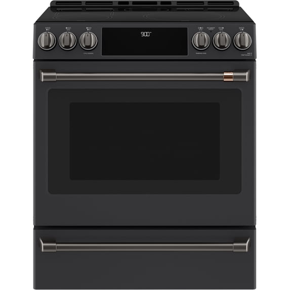 Front Control Induction Knobs and Handles - Brushed Black - CXFCHHKPMBT