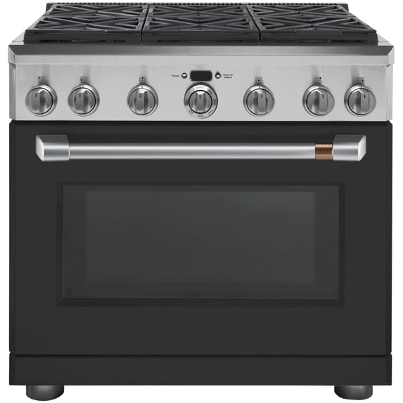 Handle 36" (qty 1); Knob/Bezel Pro Range 36" (qty 8) - Brushed Stainless - CXPR6HKPMSS