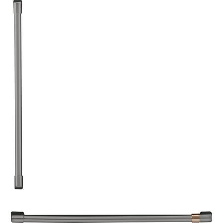 Handle Kit for Café Built-In Bottom Freezer Refrigerators - Brushed black