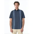 thumbnail image 1 of Cafe Luna Men's and Big Men's One Pocket Panel Print Short Sleeve Woven Shirt, Size S-4XL, 1 of 7