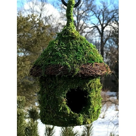 CAFE - Natural MOSS & Stick Birdhouse