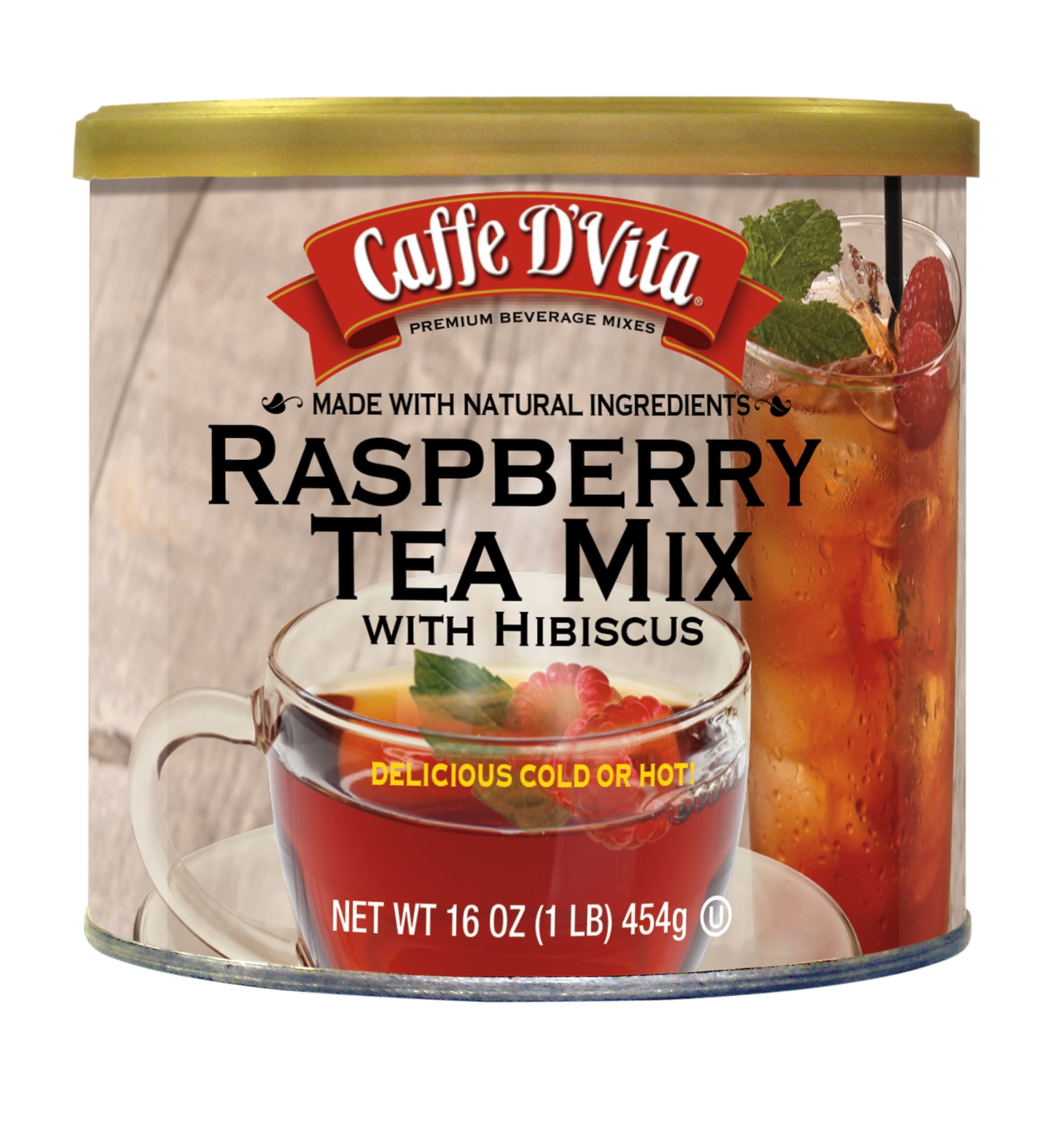 CAFFE D'VITA NATURAL RASPBERRY TEA MIX - Walmart.com
