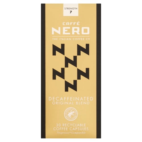 CAFFE NERO Decaf, 30 pods per pack, British Import (Pack of 3)