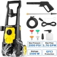 thumbnail image 1 of CAFORKP 2000PSI Electric Pressure Washer,1.76 GPM Power Cleaner with 30ft Hose & 5 Nozzles, 1 of 11