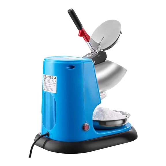 CAFORKP 220LBS/H Commercial Ice Crusher, Electric Shaved Ice & Snow Cone Maker