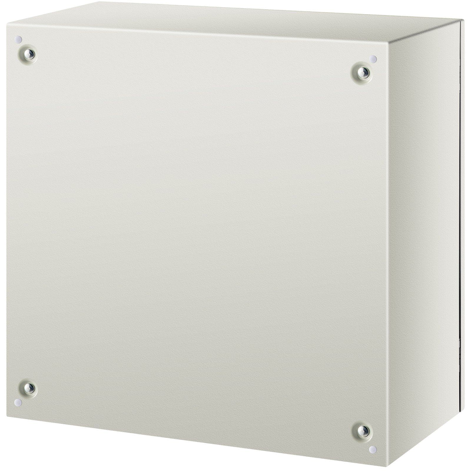 CAFORKP 24x24x12 Inch NEMA 4X Steel Junction Box, IP66 Rated Watertight & Dustproof Electrical Enclosure with Removable Mounting Plate, for Indoor/Outdoor Use