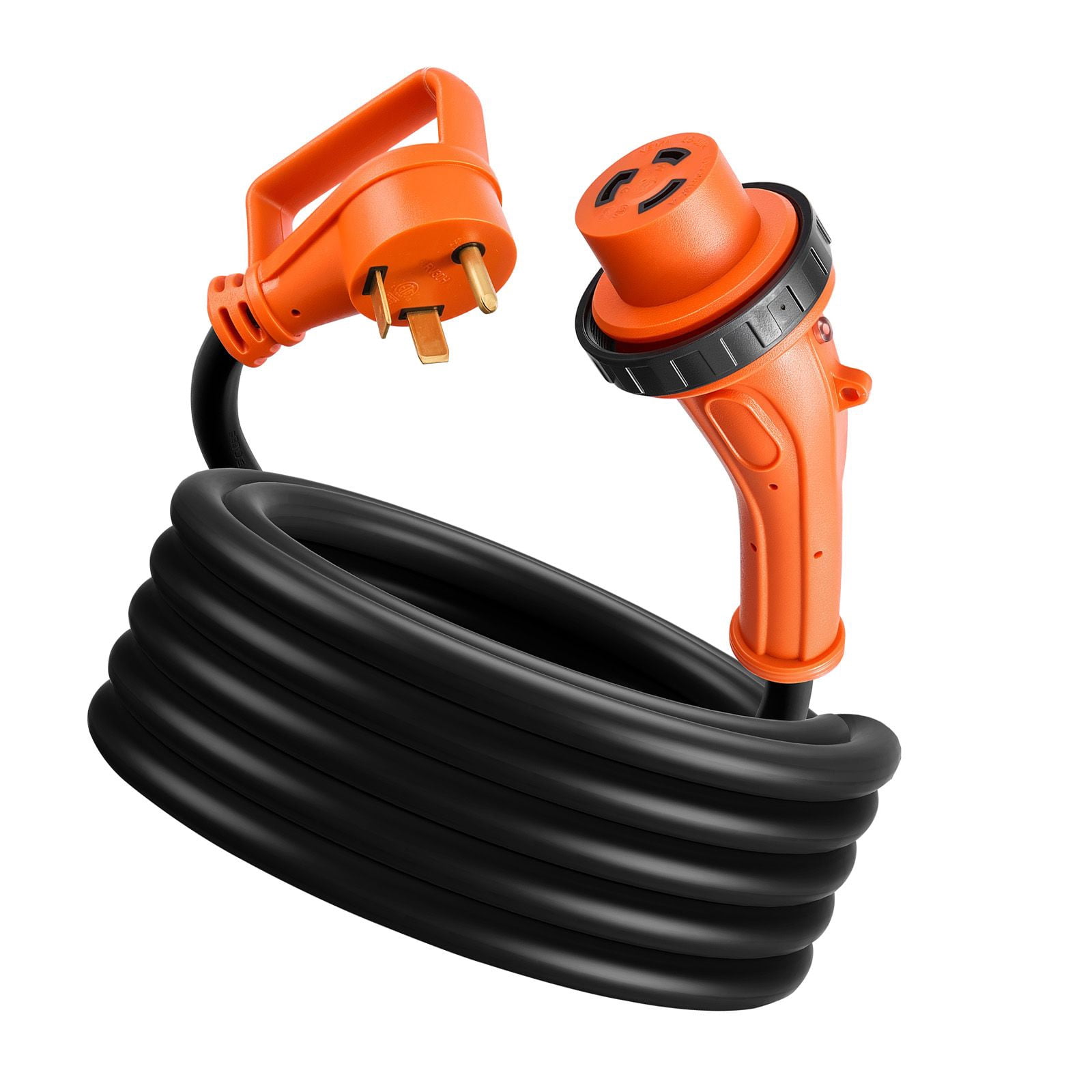 CAFORKP 25 Feet 30 Amp RV Generator Power Cord NEMA TT-30P to L5-30R ...