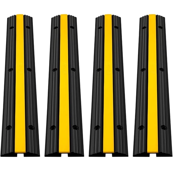 Ramp Side Protector CAFORKP 4-Count Cable Ramp Protector, 1-Channel Heavy Duty for ...