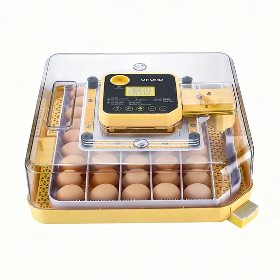 CAFORKP 48 Egg Incubator with Automatic Turner, LED Candler, Temp & Humidity Control