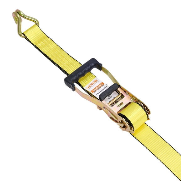 CAFORKP 4PK 2" x 15' Ratchet Tie Down Straps, 5000 lb Break Strength