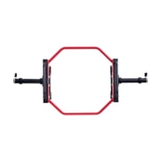 CAFORKP 500 LB Capacity 2-Inch Hex Trap Bar, Heavy Duty Shrug & Weightlifting Bar for Squats, Deadlifts, Overhead Presses, Home Gym Strength Training Equipment, Red