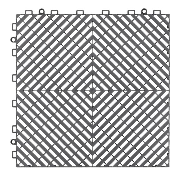 CAFORKP 55 Pcs Modular Drainage Floor Tiles 12x12 Interlocking Non-Slip Mat for Kitchen