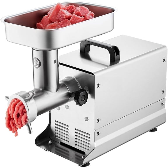 CAFORKP 7 lbs/min Commercial Meat Grinder, Electric with Sausage Stuffer Attachment