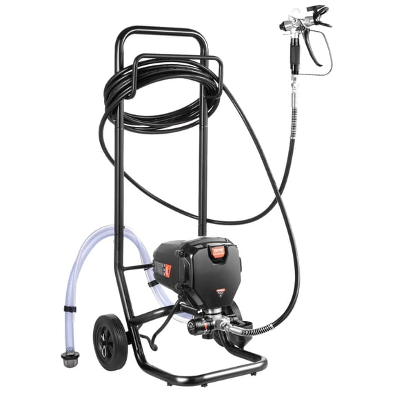 CAFORKP 750W Stand Airless Paint Sprayer, 3000PSI High Efficiency with Cart