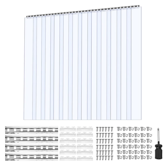 CAFORKP 84720.08Inch 12Pcs Warehouse Isolation PVC Curtain