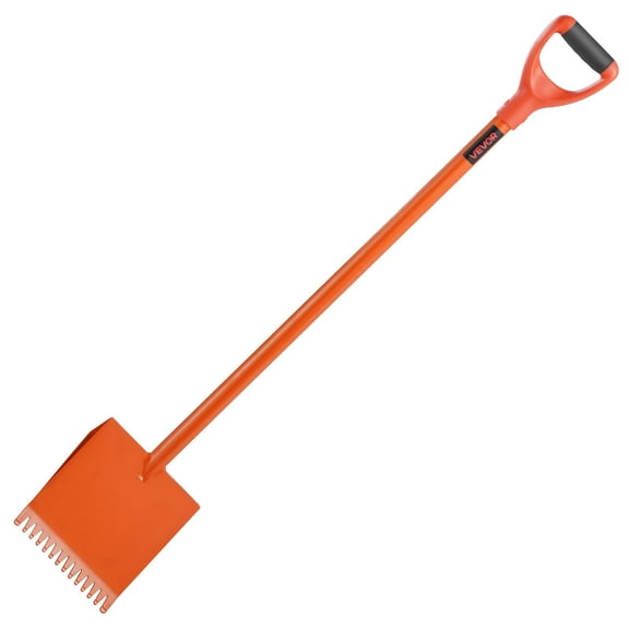 CAFORKP D-Grip Roof Shingle Remover - 2 Pack Heavy Duty Shovel for Fast Roofing Tear Off, Made of High Hardness 45# Steel, Lightweight Design for Commercial & Residential Use, Orange