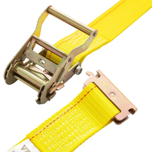 CAFORKP E-Track Ratchet Straps 18 Pack 2"x15' 4400LBS Tie Downs for Motorcycle Cargo