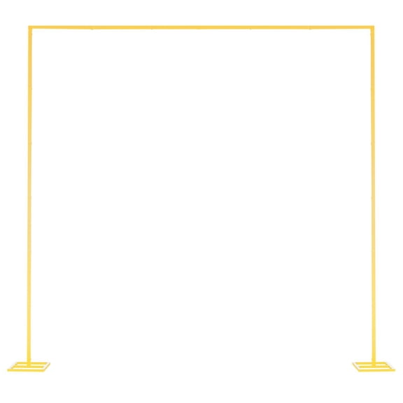CAFORKP Gold Metal Arch Backdrop Stand 8x8ft - Stable for Wedding, Party Decoration