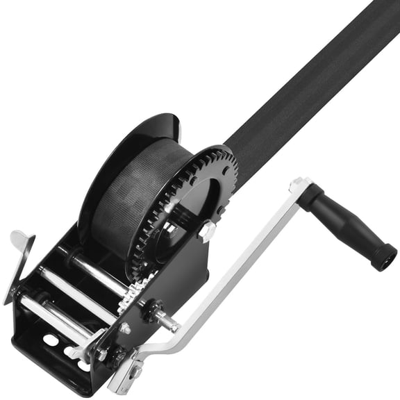 CAFORKP Hand Winch, 3500 lbs Pulling Capacity, with 33 ft Polyester Strap