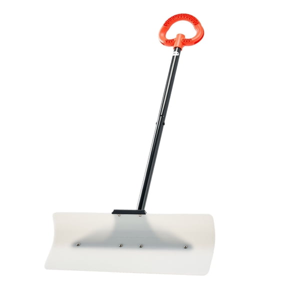 CAFORKP Heavy-Duty 24in Plastic Snow Shovel with Ergonomic Grip - Driveway Snow Pusher and Plow