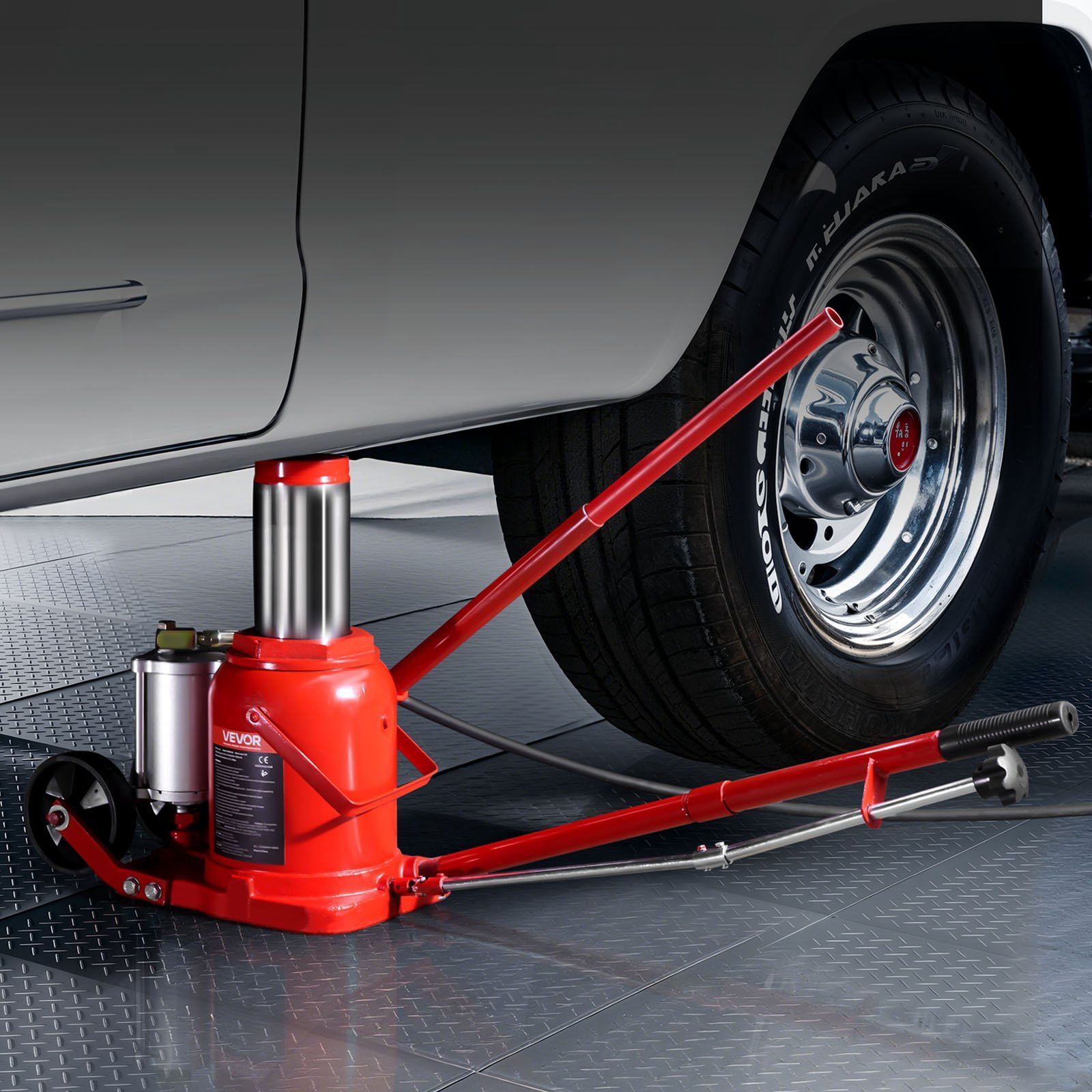 CAFORKP Heavy Duty 50 Ton Air/Hydraulic Bottle Jack for Trucks & Auto ...