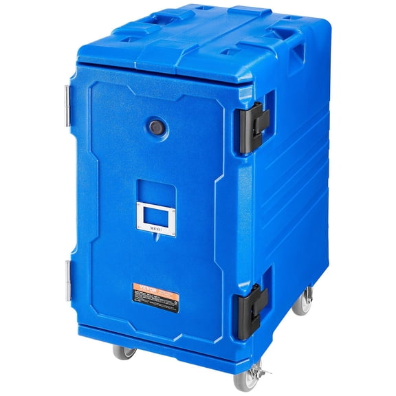 CAFORKP Insulated Food Pan Carrier - 127 Qt Hot/Cold Catering Box with Wheels & Double Latches for Restaurants, Canteens