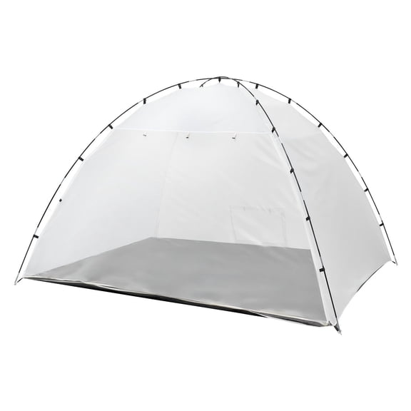 CAFORKP Large Oxford Portable Spray Paint Tent 115.35 x 90.55 x 74 in, Built-in Floor & Mesh Screen, Outdoor Painting Shelter for Tables, Chairs and Cabinets