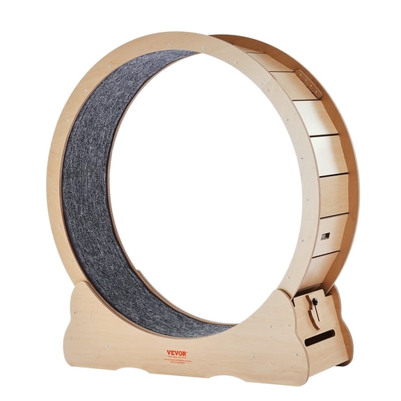 CAFORKP Large Wooden Cat Exercise Wheel 43.3" Treadmill for Indoor Cats