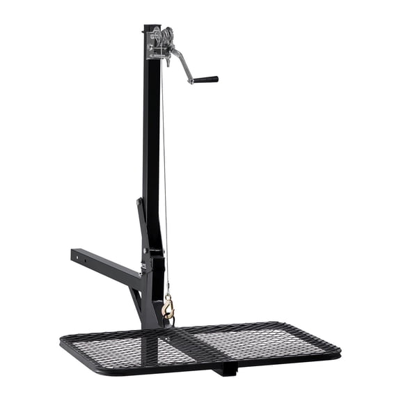 CAFORKP Lifting Platform 300 lbs Capacity, 2-Inch Receiver,360 Swivel & Foldable Design