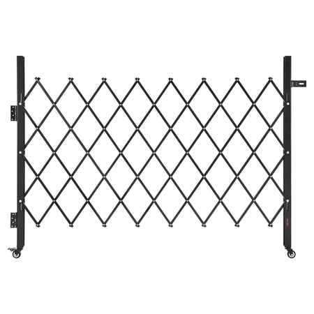 CAFORKP Lockable Retractable Security Gate with Wheels, 67x52 Inch, for Driveway & Pool Safety